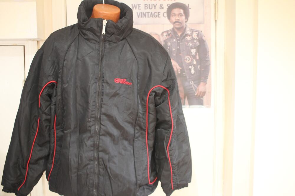 Ecko Function Jacket Mens Black Red Puffer Coat Full Zip Y2K Reversible XL